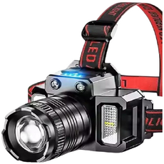 헬리우스 LED 헤드랜턴 등산 낚시 캠핑 해루질 USB 충전식, KC, 1개