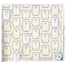 키친코디 꼭꼭숨어곰 코팅 유산지 500p, 1개, 500개입