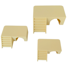 계단 은신처 M크레 도마뱀 숨숨집, 1개, 옐로우