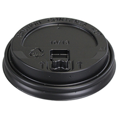 포담팩 10/13온스 종이컵용리드 검정 개폐 뚜껑, 1000개, 1개