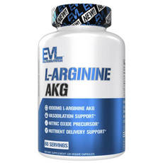 EVLUTIONNUTRITION L-아르기닌 AKG 베지캡슐, 1개, 120정