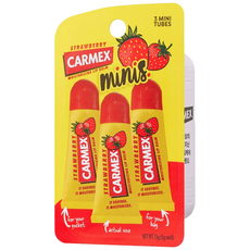 카멕스 모이스처라이징 튜브 립밤 3개입, 스트로베리, 15g, 1개 스트로베리, 15g, 1개