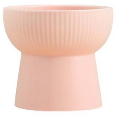 GoNabi 寵物陶瓷餐具 飯碗, 粉紅色, 1個