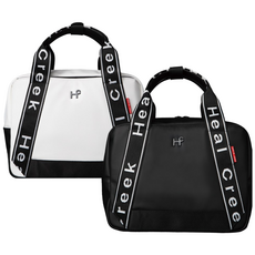 힐크릭 골프 파우치 레터링 스퀘어 토트백, 화이트, 1개