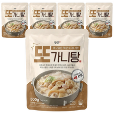 [맛꾼 단독] 간편조리 실온보관 스지 가득 도가니탕 또가니탕, 5개, 500g