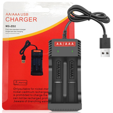 렉셀 Ni-Mh 충전지 Ni-Cd 2구 AA AAA 미니 충전기, 1개
