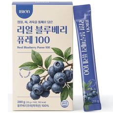 이비온 리얼 블루베리 퓨레 100 20g x 14포, 280g, 1개