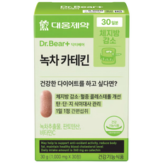 대웅제약 DR BEAR 닥터베어 녹차 카테킨 (30일분) 유산균 다이어트 체지방 감소, 3개, 30정