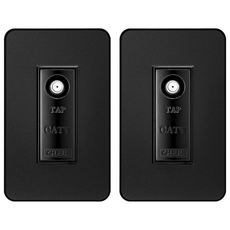 第一電工 D'art Plus 金屬黑 CATV 3路, 2個