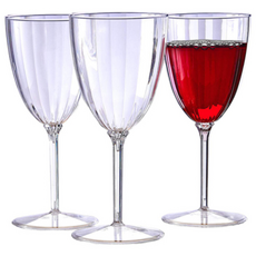 쓱싹 플라스틱 일회용 와인잔, 1세트, 8개입, 210ml
