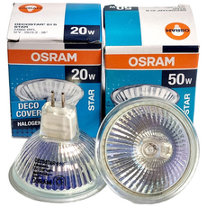 오스람 Decostar 51S Star MR16 50W(44870) WFL 12V GU5.3 핀할로겐램프, 1개, 전구색