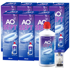 에이오셉플러스 렌즈 세정액, 360ml, 7개