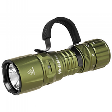 Wurkkos TD07 EDC 손전등 SFT-25R 6000-6500K 1300루멘 18350 비상용 사정거리 479m 자기방어 IP68 USB-C 등산 미니 휴대용 캠핑, 1개, 감람색