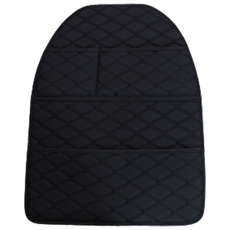 Chapang 汽車雙層絎縫踢腳墊 SS號, 1入, 黑色(黑色縫線)