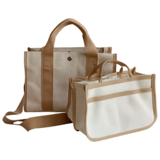 아봉드 정리가 쉬운 분리 수납 기저귀가방 & 이너백, 아이보리