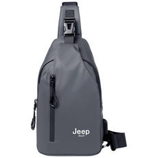 JEEP BULUO 남성 가슴가방 캐주얼 슬링백 여행용 캐리어 코르스 바디백 남성 방수 어깨 크로스 바디백 나일론