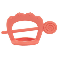 Mathos Loreley 萱之愛 造型手環固齒器, 無奶嘴, 糖果款(珊瑚粉), 1個
