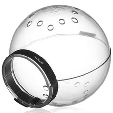 DING DONG PET 太空帽造型寵物專用防咬頭盔, 透明, 1組