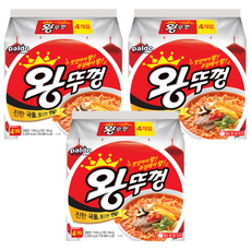 왕뚜껑 봉지라면 130g, 12개