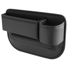 자동차 시트 틈새 수납 박스 차량용 사이드포켓 수납함 컵홀더형, 블랙 조수석, 1개