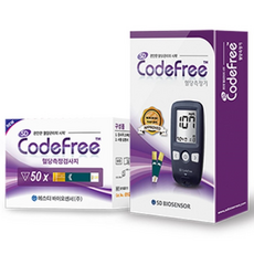 SD코드프리 혈당측정기 풀세트 혈당계+시험지100매+체혈침110개+알콜솜 100매, 1개