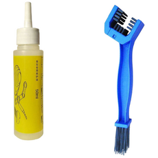 make speed 자전거오일1P + 자전거체인 청소솔1P 세트, 자전거오일1P+청소솔1P 블루, 1개