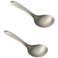 아우레아온 마라탕 라면 먹방 미니 국자 아이스크림 답례품 서양식 연말 새해 파티 테이블스푼 스쿱, 4개, 무광니켈