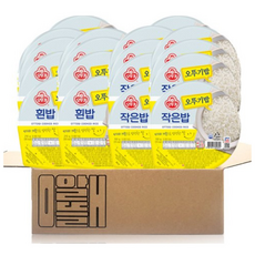알뜰애 맛있는 오뚜기밥 2종세트 (흰밥 210g 9개+작은밥150g 9개) 총18개, 3.24kg, 1세트