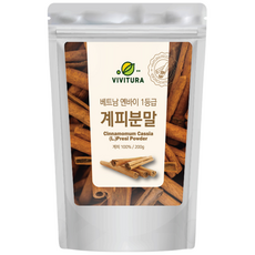 비비투라 베트남 옌바이 1등급 계피 분말 가루 파우더 100%, 2개, 200g