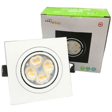 이솔 LED MR 일체형 등기구 5w 사각 조명 인테리어, LED MR일체형 5w(블랙)-전구색, 1개