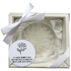 토브가든 조문답례품 국화비누, 10개, 화이트