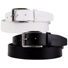 [VOLVIK] 볼빅 사틴비조 프리미엄 남성용 골프벨트, 화이트, 1개