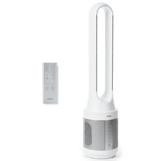 [공기청정 2in1] 한경희 BLDC 날개없는 선풍기 분리세척 가능, 1개, 로얄 화이트