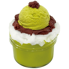 젤시스 녹차빙수 모찌 점토슬라임 수제슬라임 안전한재료 스트레스해소 찰떡 ASMR, 3개, 300g, 녹차빙수 슬라임