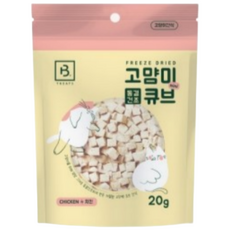 동결건조 미니큐브 고양이간식, 치킨, 20g, 10개