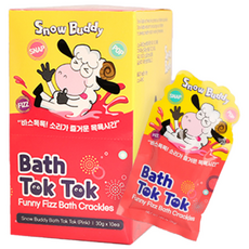 Snow Buddy Bath Tok Tok入浴粉 粉色款 10包入, 1盒, 300g