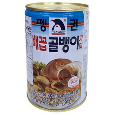 펭귄 배꼽 골뱅이 가미 통조림, 2개, 400g