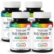 Roniwell Total Care 複合維生素 20 63g, 90顆, 4罐