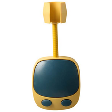 시우리빙 밴딩 구부려지는 샤워기걸이 거치대 홀더, 벤딩 샤워기 홀더-옐로우 네이비