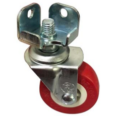 앵글 바퀴조절발세트 2인치바퀴 캐스터바퀴 pvc 적색 바퀴 회전 / 브레이크, 2인치 회전, 1개