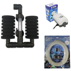 Amazon 海綿過濾器 + 打氣機 SH-A1, 1套