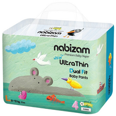 나비잠 기저귀 울트라씬 듀얼핏 썸머팬티 1팩, 30매, 4단계