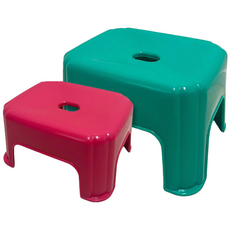 [나코] 목욕탕 욕실의자 작은 플라스틱 어린이 간이 미니의자 캠핑용, 그린