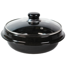 김수미 맥반석 가마솥 인덕션용 무쇠 뚝배기 21cm_5~6인분_컵받침 증정, 21cm, 1개