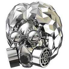 할렘바이브 명품 차량용 방향제 송풍구형, 실버 X 블랙체리, 1개