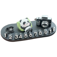 넘버링카 자동차 전화번호판 주차번호판 팬더 커플 주차알림판 주차안내판, 1개, 초록