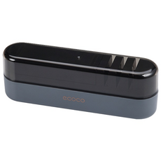 4단연마 멀티 칼갈이 숫돌 미끄럼방지 수동 칼갈이, 1개, 그레이블랙