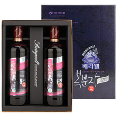 [선운산농협] 베리웰 복분자 진액 지관 선물세트 (700ml x 2병) / 복분자 농축액 (1set), 700ml, 1세트