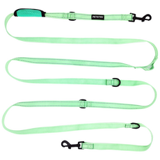 PETSTRY 狗狗多合一多功能折疊牽繩, 薄荷綠, 1個