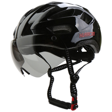 HURACAN 자전거헬멧 고글헬멧 인몰드 킥보드헬멧, 블랙레드-L, 1개